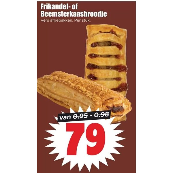 Frikandel- of Beemsterkaasbroodje