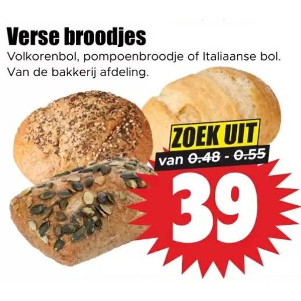 Verse broodjes