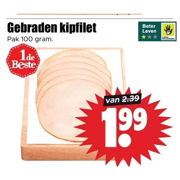 Gebraden kipfilet