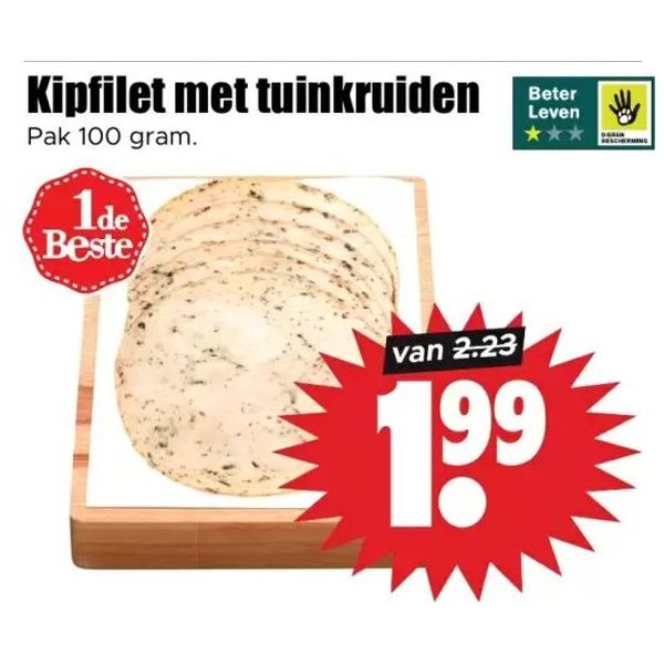 Kipfilet met tuinkruiden