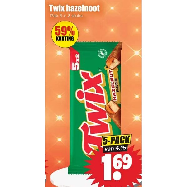 Twix hazelnoot