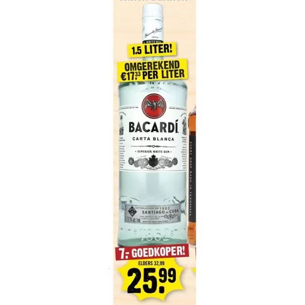Bacardi Rum Carta Blanca