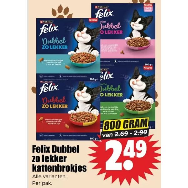 Felix Dubbel zo lekker kattenbrokjes