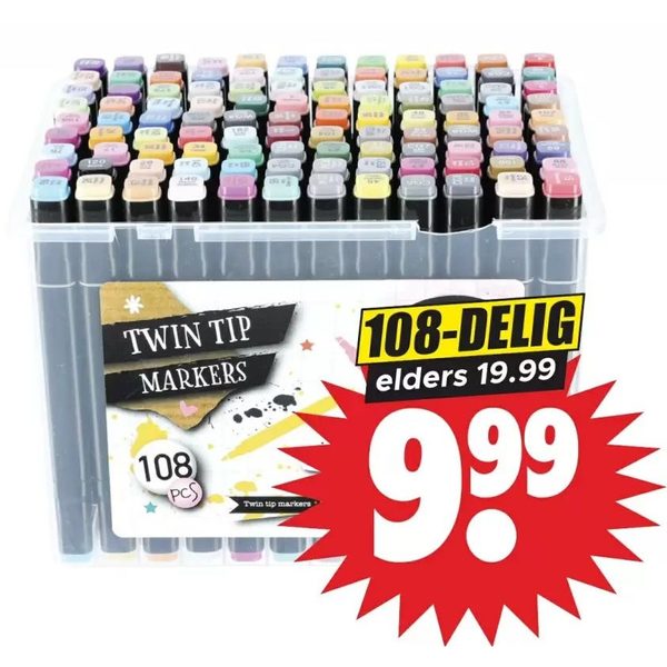 Twin tip markers