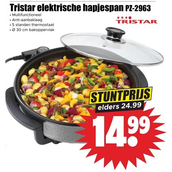 Tristar elektrische hapjespan