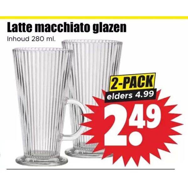 Latte macchiato glazen