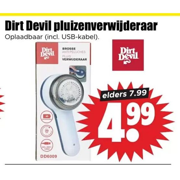 Dirt Devil pluizenverwijderaar