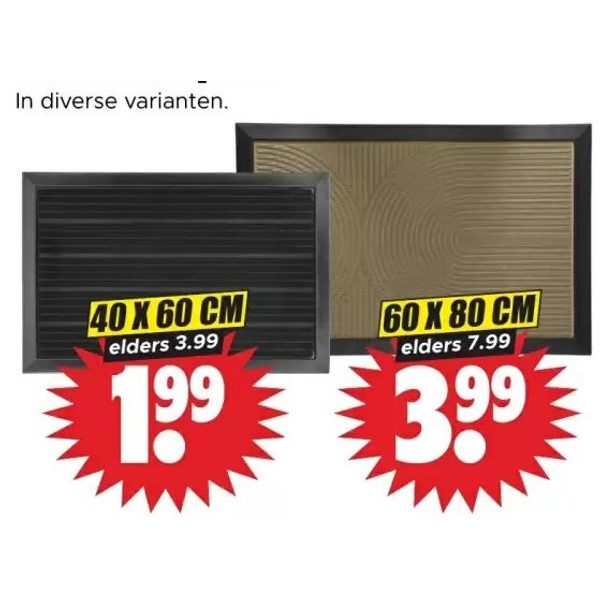 Schoonloopmat 40x60 cm