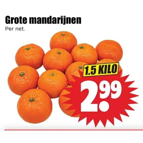 Grote mandarijnen