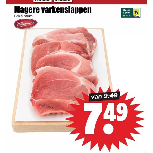 Magere varkenslappen