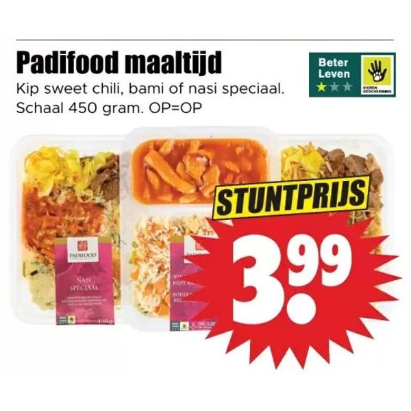 Padifood maaltijd
