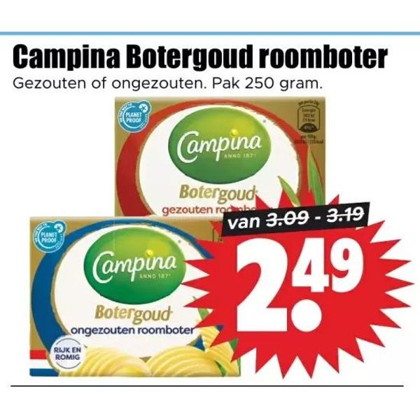 Campina Botergoud roomboter