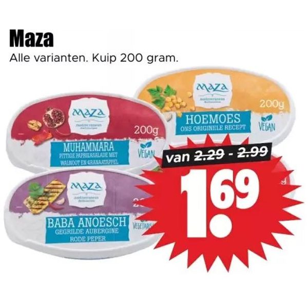 Maza dips of salades