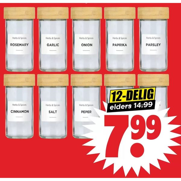 Alpina kruidenpotjes 12-delig