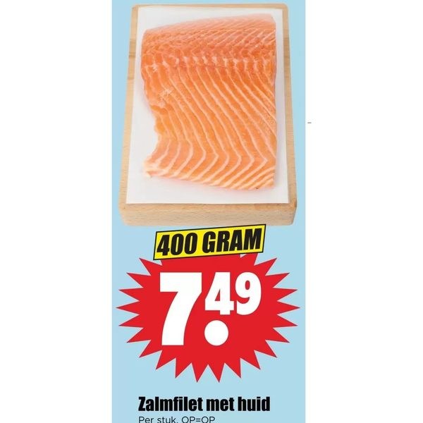 zalm folder aanbieding