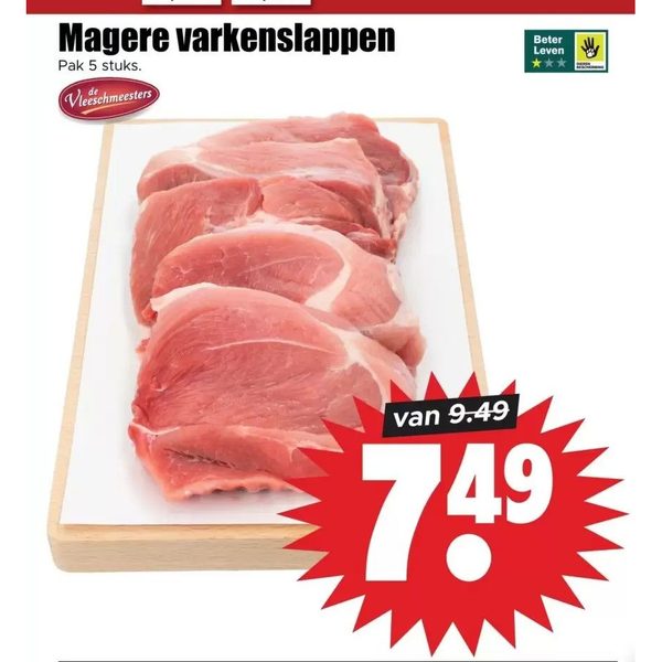 Magere varkenslappen