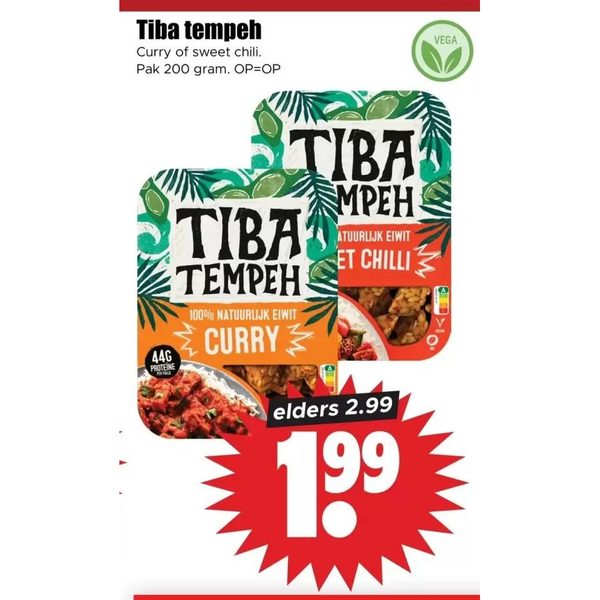 Tempeh (Curry of sweet chili)