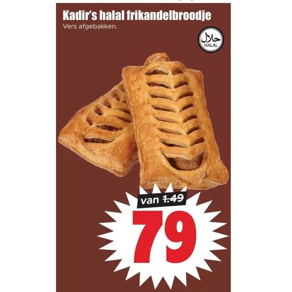 Kadir's halal frikandelbroodje