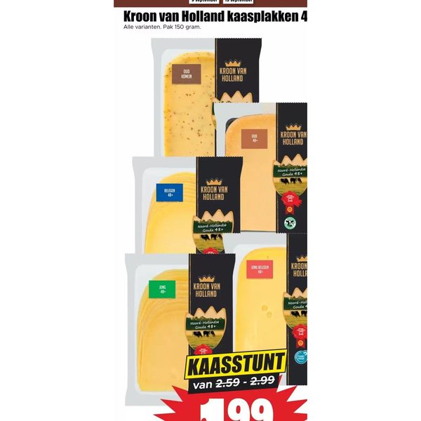 Kroon van Holland kaasplakken 48+