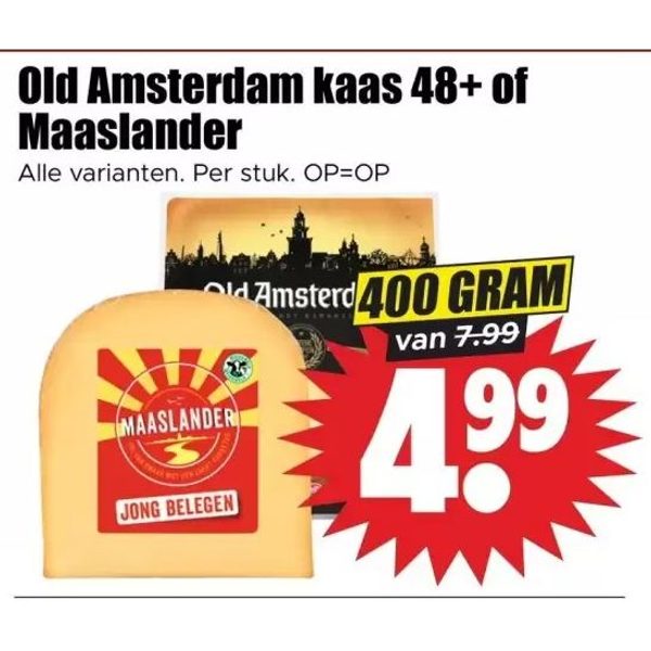 Old Amsterdam kaas 48+ of Maaslander