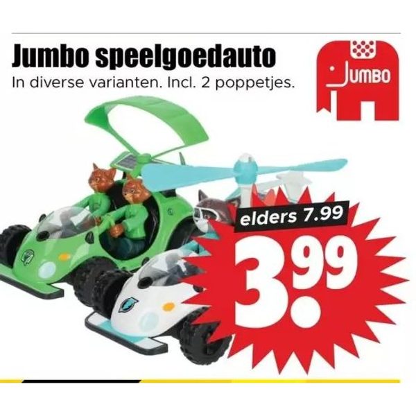Jumbo speelgoedauto