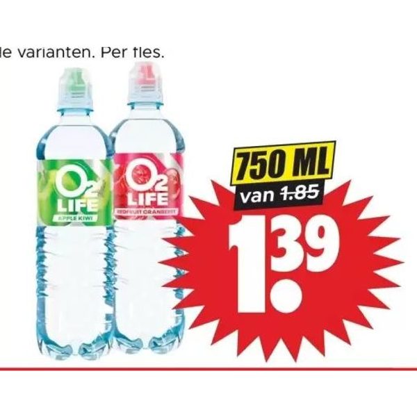 O2 Life mineraalwater