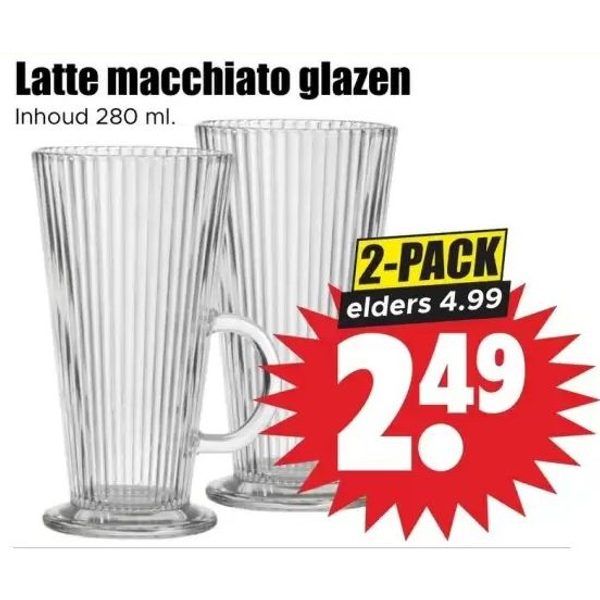 Latte macchiato glazen