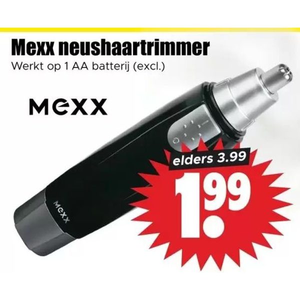 Mexx neushaartrimmer