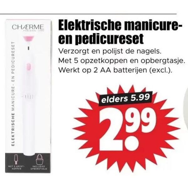 Elektrische manicure- en pedicure-set