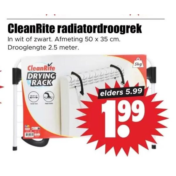 CleanRite radiatordroogrek
