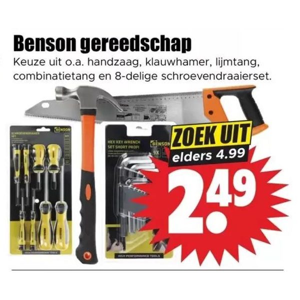 Benson gereedschap