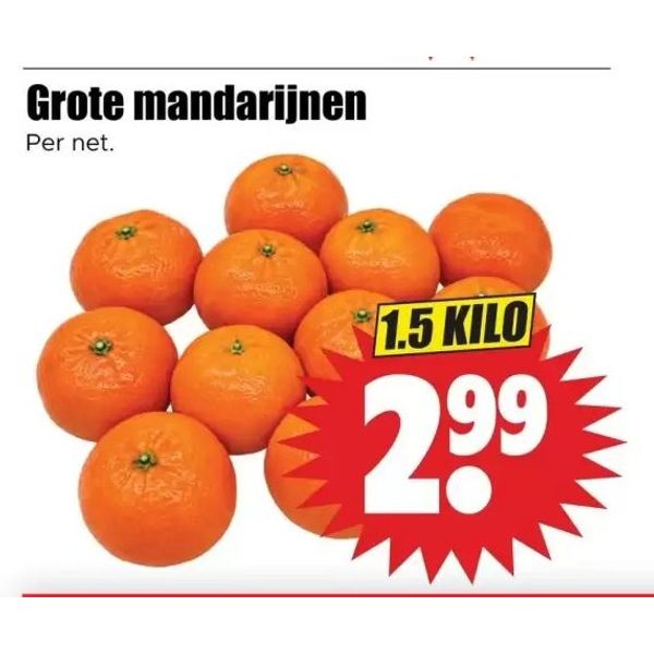 Grote mandarijnen