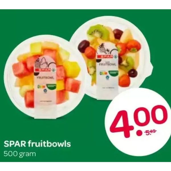 SPAR fruitbowls