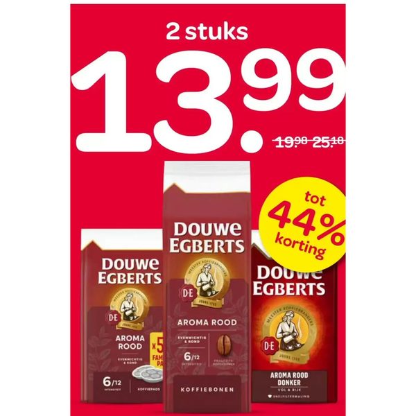 Douwe Egberts filterkoffie, koffiebonen of koffiepads