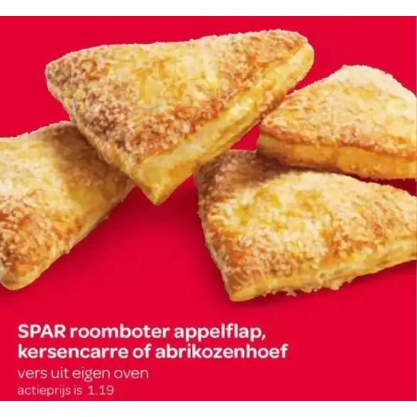 SPAR roomboter appelflap, kersencarre of abrikozenhoef