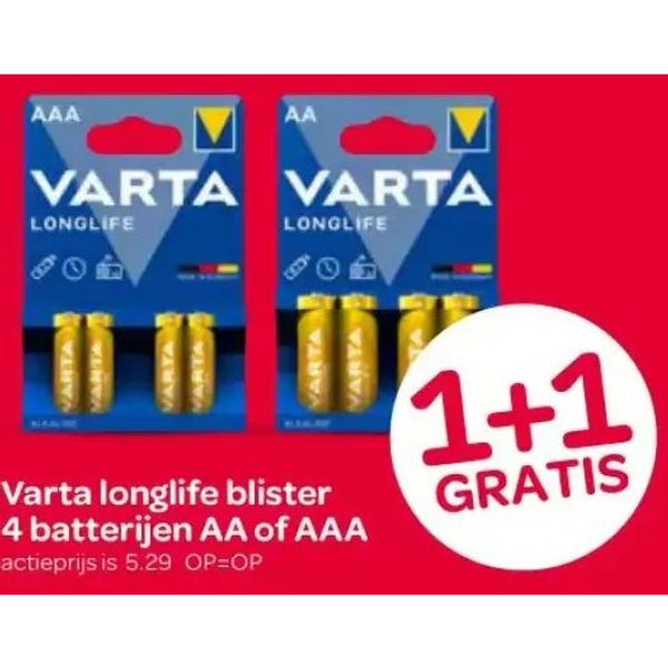 Varta longlife batterijen