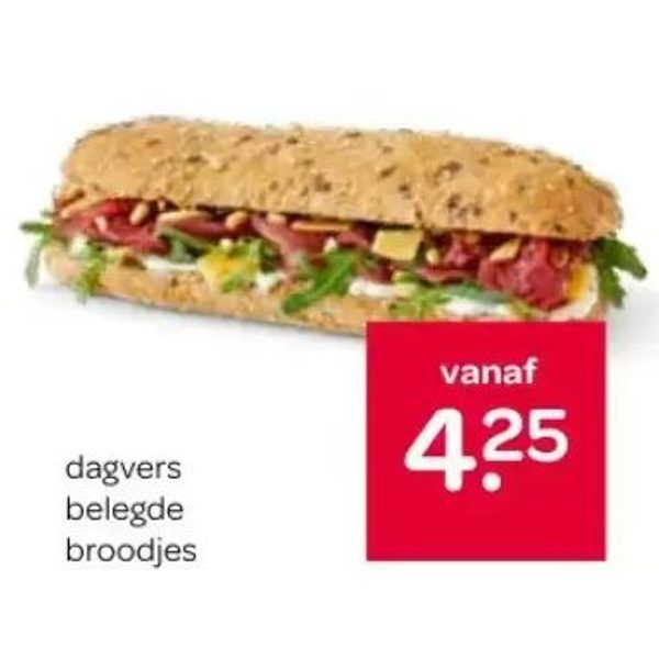 dagvers belegde broodjes