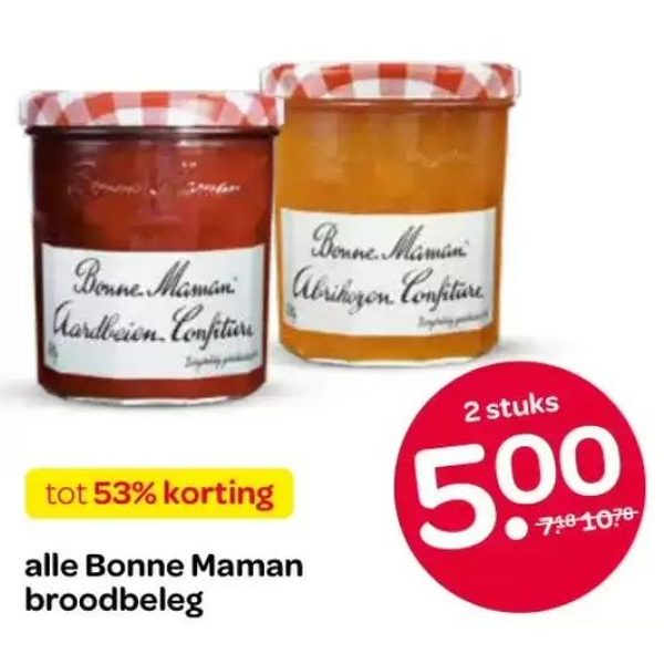 alle Bonne Maman broodbeleg