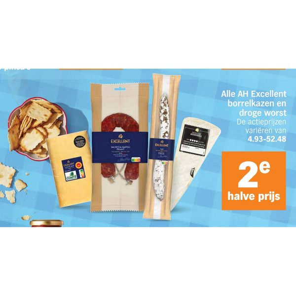 AH Excellent borrelkazen en droge worst