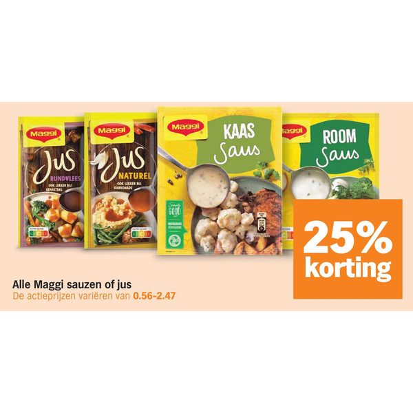 Alle Maggi sauzen of jus