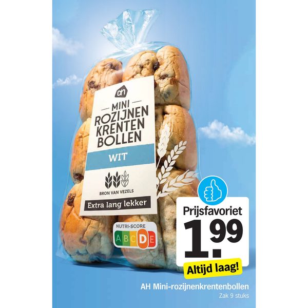 AH Mini-rozijnenkrentenbollen