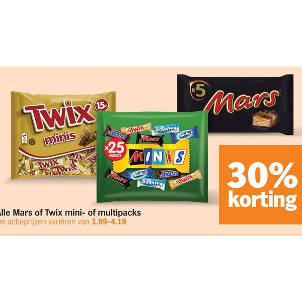 Mars of Twix mini- of multipacks