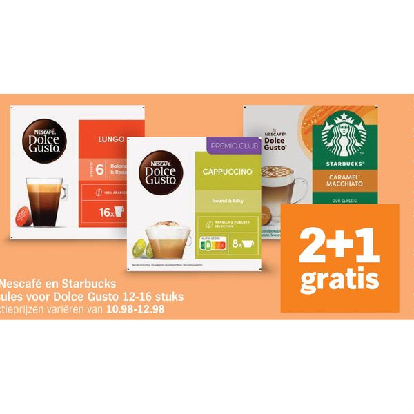 Nescafé of Starbucks Dolce Gusto capsules