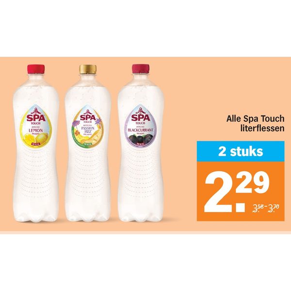 Alle Spa Touch literflessen