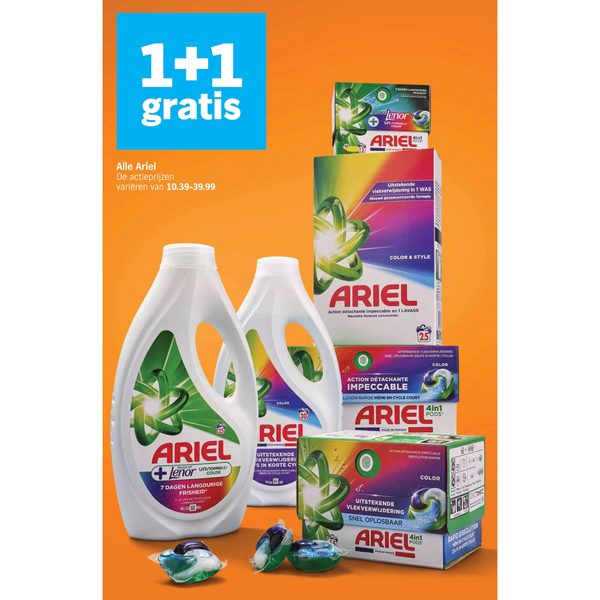 Alle Ariel wasmiddelen