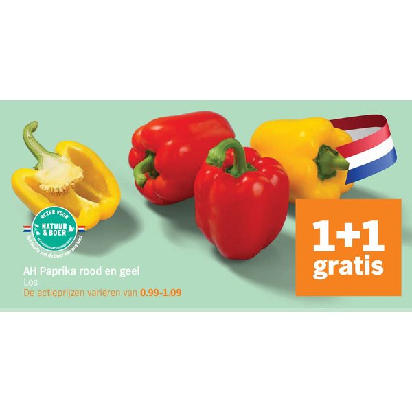 AH Paprika rood en geel