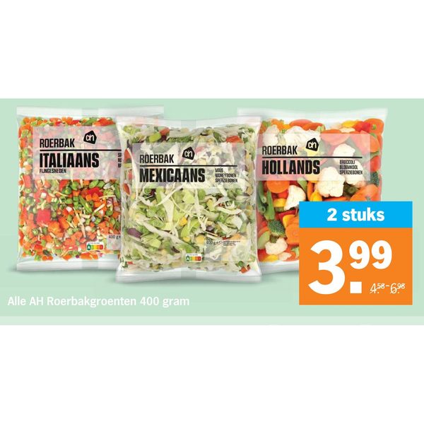 Alle AH Roerbakgroenten 400 gram
