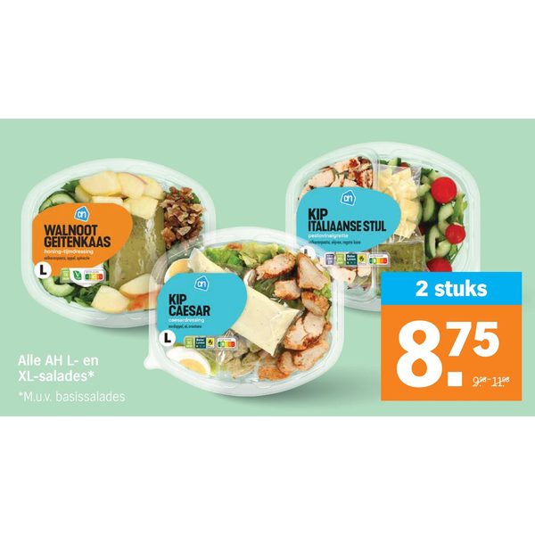 AH L- en XL-salades
