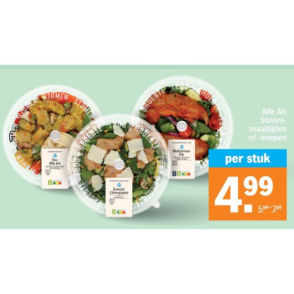 AH Stoommaaltijden of -soepen