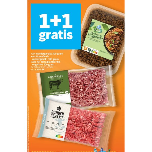 Rundergehakt en Terra rulgehakt